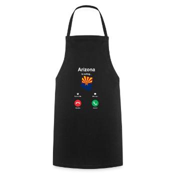 Arizona reisendes Geschenk - Kochschürze - Schwarz - Vorne - AI Model Male 185 dark (185cm)