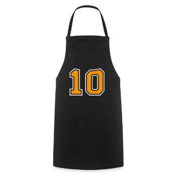 10 Oranges Design - Kochschürze - Schwarz - Vorne - AI Model Male 185 dark (185cm)