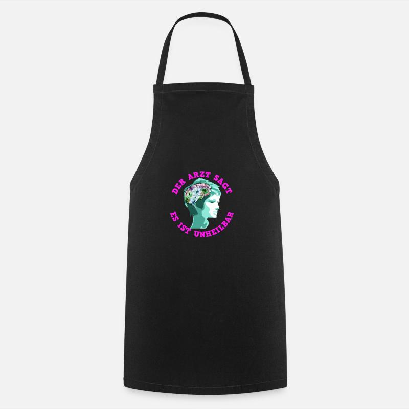 Garten Lustig Spruch Geschenk - Kochschürze - Schwarz