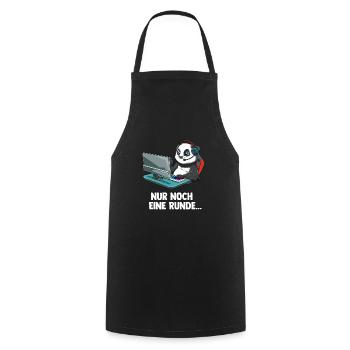 Gaming Panda - Computer Spiele Videospiele - Kochschürze - Schwarz - Vorne - AI Model Male 185 dark (185cm)