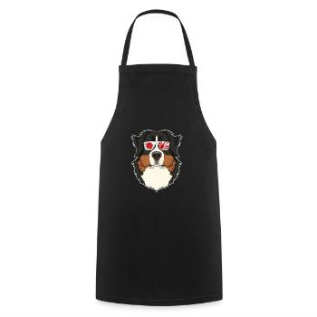 Bernese Mountain Dog Japan Sunglasses I Japanese - Cooking Apron - black - Front - AI Model Male 185 dark (185cm)