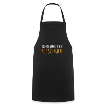 Ich Schnarche Nicht Ich Schnurre Katze Schlafshirt - Kochschürze - Schwarz - Vorne - AI Model Male 185 dark (185cm)