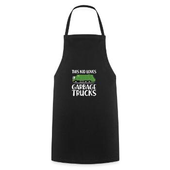 Garbage Garbage Truck Garbage Man Saying Truck Profession Garbage Truck - Cooking Apron - black - Front - AI Model Male 185 dark (185cm)