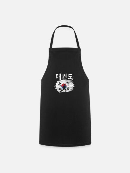 Tae Kwon Do Koreanischer Stolz Athlet Kampfsport - Kochschürze - Schwarz