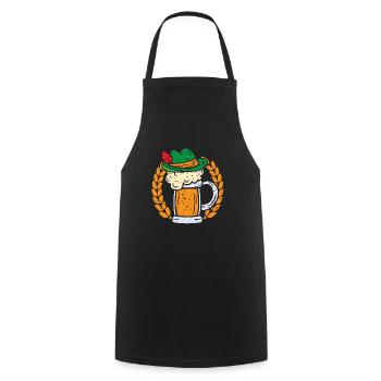 German Beer Festival Germany - Cooking Apron - black - Front - AI Model Male 185 dark (185cm)
