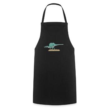 Spinosaurus I Thorn Lizard Cretaceous Fossil - Cooking Apron - black - Front - AI Model Male 185 dark (185cm)