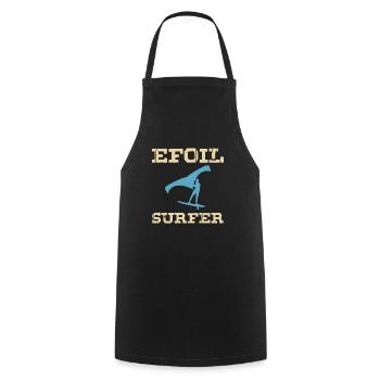 Efoil Surfer Electric Surfboard Hydrofoil Wingfoil - Cooking Apron - black - Front - AI Model Male 185 dark (185cm)