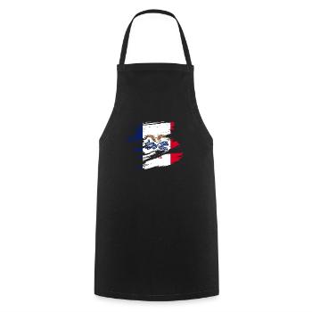 Iowa heimatstadt geschenk - Kochschürze - Schwarz - Vorne - AI Model Male 185 dark (185cm)
