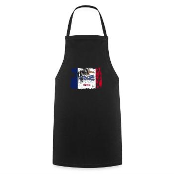 Iowa team geschenk - Kochschürze - Schwarz - Vorne - AI Model Male 185 dark (185cm)
