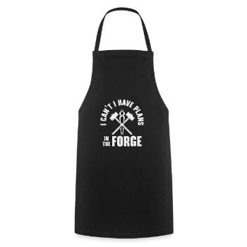 Knifemaking Knife Making Bladesmith Smithing Knife - Cooking Apron - black - Front - AI Model Male 185 dark (185cm)