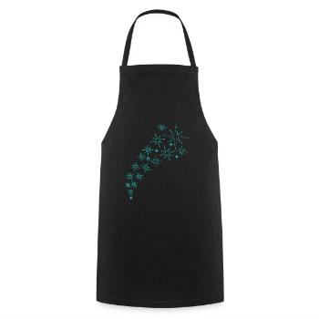 Star Arch Mint Green Design - Cooking Apron - black - Front - AI Model Male 185 dark (185cm)
