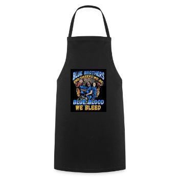 Law Enforcement Design for a Police Officer - Cooking Apron - black - Front - AI Model Male 185 dark (185cm)