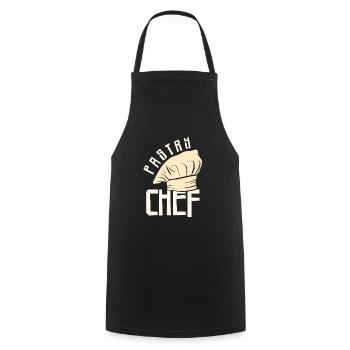 Pastry Chef Skull Baking Pastry Baked Goods - Cooking Apron - black - Front - AI Model Male 185 dark (185cm)