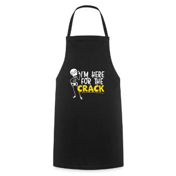 Ich bin hier für The Crack Chiropractor Chiro Squad - Kochschürze - Schwarz - Vorne - AI Model Male 185 dark (185cm)