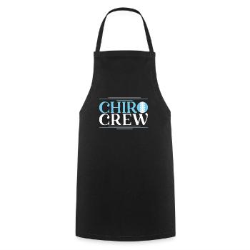 Chiro Crew Chiropraktiker Chiropraktik Wirbelsäulenchirurg - Kochschürze - Schwarz - Vorne - AI Model Male 185 dark (185cm)