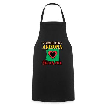 Jemand Liebt Arizona geschenk - Kochschürze - Schwarz - Vorne - AI Model Male 185 dark (185cm)