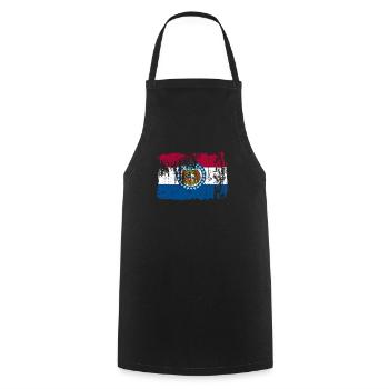 Missouri flaggen geschenk - Kochschürze - Schwarz - Vorne - AI Model Male 185 dark (185cm)
