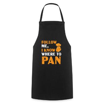 Gold Panning Gold Prospecting Mining Miner Geology - Cooking Apron - black - Front - AI Model Male 185 dark (185cm)