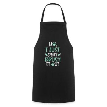 Pet Groomer Animal Stylist Fur Artist Furologist - Cooking Apron - black - Front - AI Model Male 185 dark (185cm)
