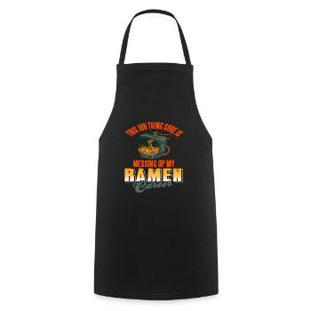This Job Thing Is Messing Up My Ramen Career - Cooking Apron - black - Front - AI Model Male 185 dark (185cm)