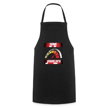 Shaping life - Cooking Apron - black - Front - AI Model Male 185 dark (185cm)