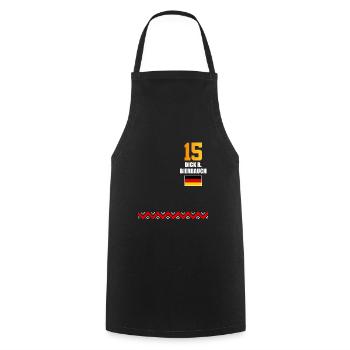 Sauftrikot Deutschland Dick R. Bierbauch - Kochschürze - Schwarz - Vorne - AI Model Male 185 dark (185cm)