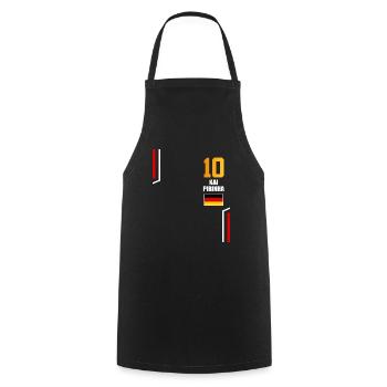 Sauftrikot Deutschland Kai Perinha - Kochschürze - Schwarz - Vorne - AI Model Male 185 dark (185cm)