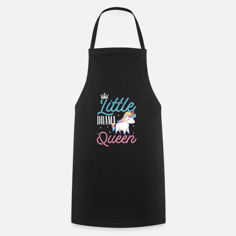 Licorne - Tablier de cuisine - noir
