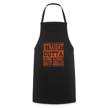 South Dakota Saying Funny South Dakota Gift - Cooking Apron - black - Front - AI Model Male 185 dark (185cm)