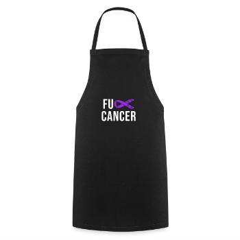 Cancer - Cancer de la vessie Vessie - Tablier de cuisine - noir - Devant - AI Model Male 185 dark (185cm)