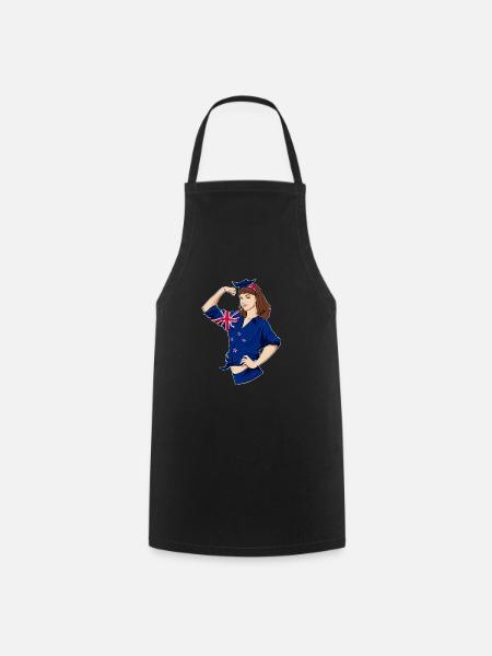New Zealand Girl Unbreakable I Heritage New - Cooking Apron - black