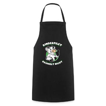 BBQ Rinderfilet krümelt nicht - Kochschürze - Schwarz - Vorne - AI Model Male 185 dark (185cm)