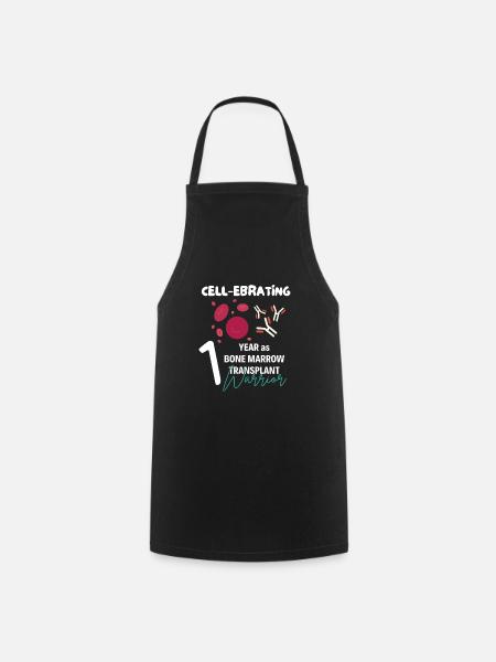 Bone marrow transplant survivor anniversary - Cooking Apron - black