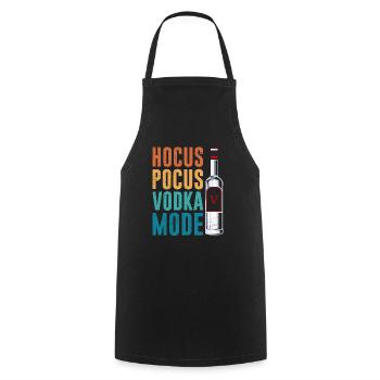 Hokus Pokus Vodka Mode Buveur de vodka - Tablier de cuisine - noir - Devant - AI Model Male 185 dark (185cm)