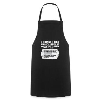 Knifemaking Knife Making Bladesmith Smithing Knife - Cooking Apron - black - Front - AI Model Male 185 dark (185cm)