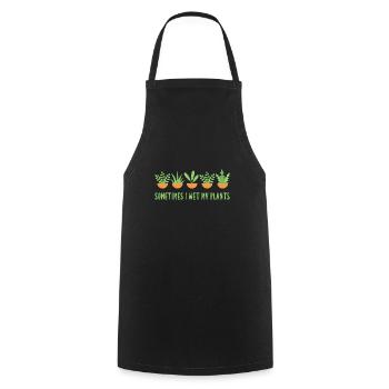 Sometimes I Wet My Plants - Plants Apparel - Kochschürze - Schwarz - Vorne - AI Model Male 185 dark (185cm)
