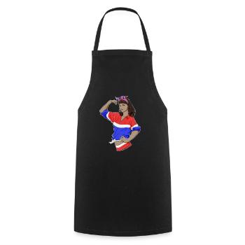 Fille thaïlandaise incassable I Héritage thaïlandais I Thaïlande - Tablier de cuisine - noir - Devant - AI Model Male 185 dark (185cm)