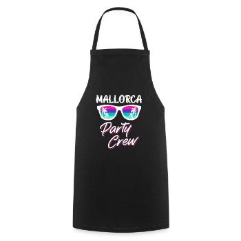 Mallorca Party Crew Malle Party Crew - Kochschürze - Schwarz - Vorne - AI Model Male 185 dark (185cm)