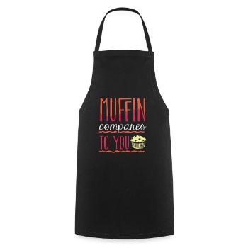 Chef pâtissier Boulanger Muffin se compare à vous - Tablier de cuisine - noir - Devant - AI Model Male 185 dark (185cm)