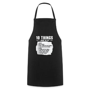 Knifemaking Knife Making Bladesmith Smithing Knife - Cooking Apron - black - Front - AI Model Male 185 dark (185cm)