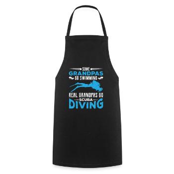 Snorkeling Lifestyle Diving Divers Deep Subw - Cooking Apron - black - Front - AI Model Male 185 dark (185cm)