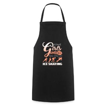 Real Girls Go Ice Skating Awesome Skating Tee - Kochschürze - Schwarz - Vorne - AI Model Male 185 dark (185cm)