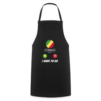 Le Congo qualifie de slogan les drapeaux lusiger - Tablier de cuisine - noir - Devant - AI Model Male 185 dark (185cm)