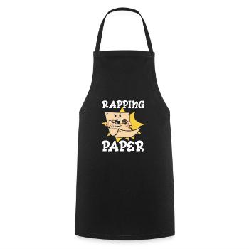 Musik Rappen Musiker Rapper Papier Lieder - Kochschürze - Schwarz - Vorne - AI Model Male 185 dark (185cm)
