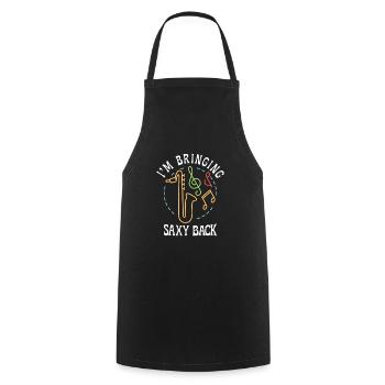 Musique Saxophone Musique classique Saxophoniste - Tablier de cuisine - noir - Devant - AI Model Male 185 dark (185cm)