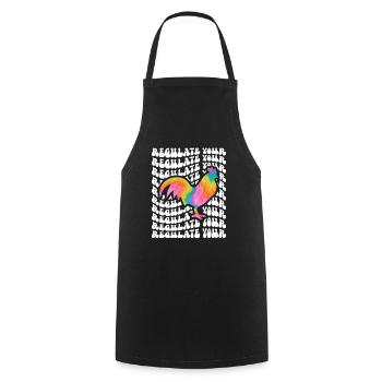 Regulieren Sie Ihren Cock Tie Dye - Kochschürze - Schwarz - Vorne - AI Model Male 185 dark (185cm)