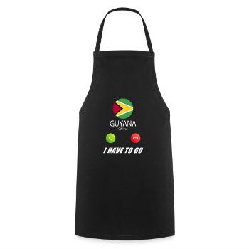 Le Guyana appelle les drapeaux Lusiger en disant - Tablier de cuisine - noir - Devant - AI Model Male 185 dark (185cm)