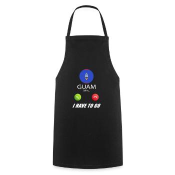 Guam calls on Lusiger flags saying - Cooking Apron - black - Front - AI Model Male 185 dark (185cm)