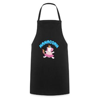 Mamacorn Best Mama Unicorn Cute T-Shirt Present - Kochschürze - Schwarz - Vorne - AI Model Male 185 dark (185cm)