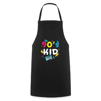 I Love The '90s 1990 Vintage Nineties 90's Kid - Kochschürze - Schwarz - Vorne - AI Model Male 185 dark (185cm)